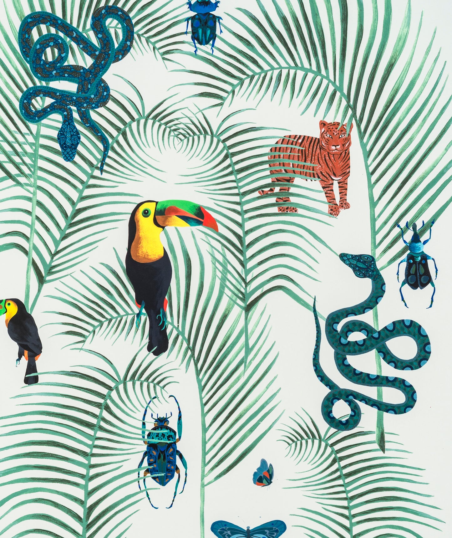 Jungle Flora and Fauna A2 Art Print