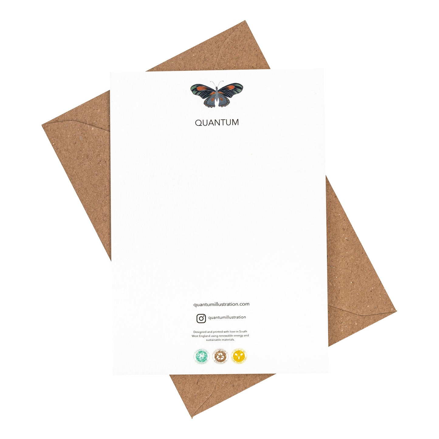 Banana Leaves and Insects Greeting Card