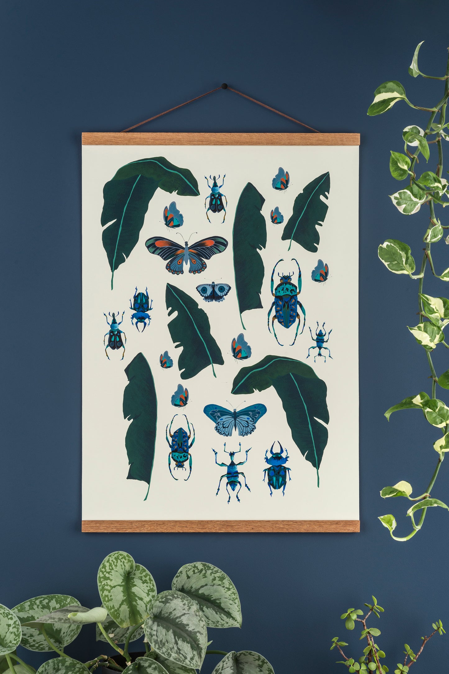 Tropical Flora and Fauna. A2 Art Print