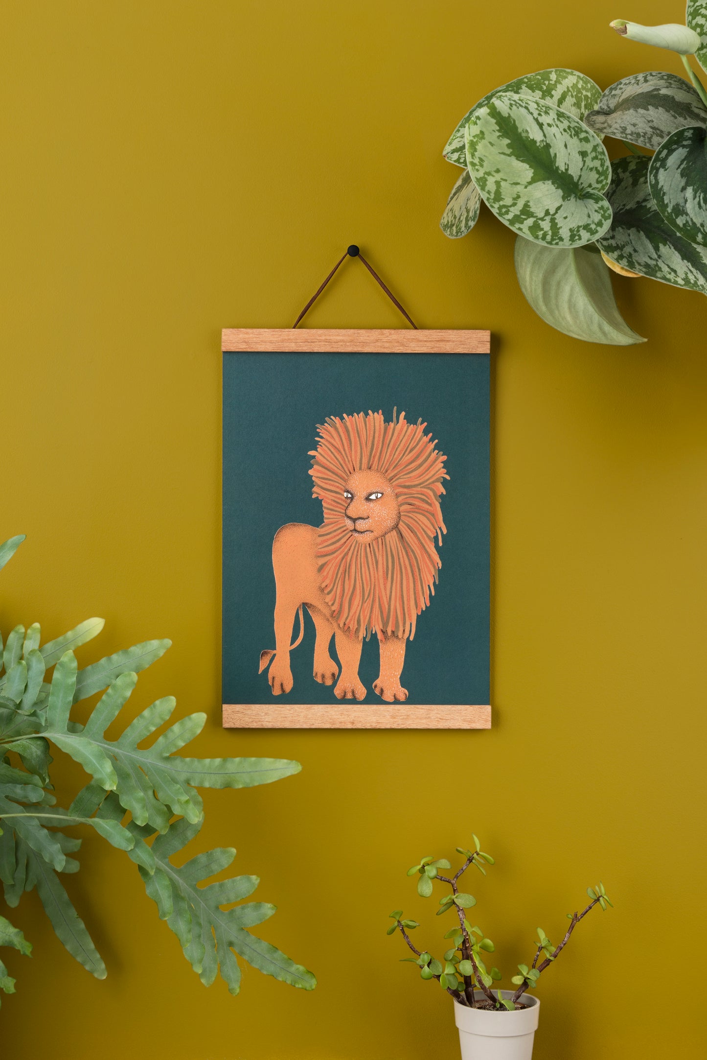 Big Cat. Lion Art Print