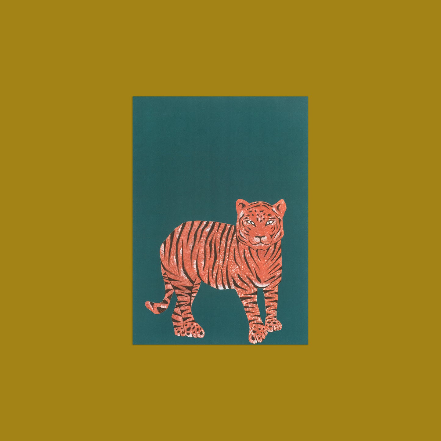 Tiger Tiger Greeting Card