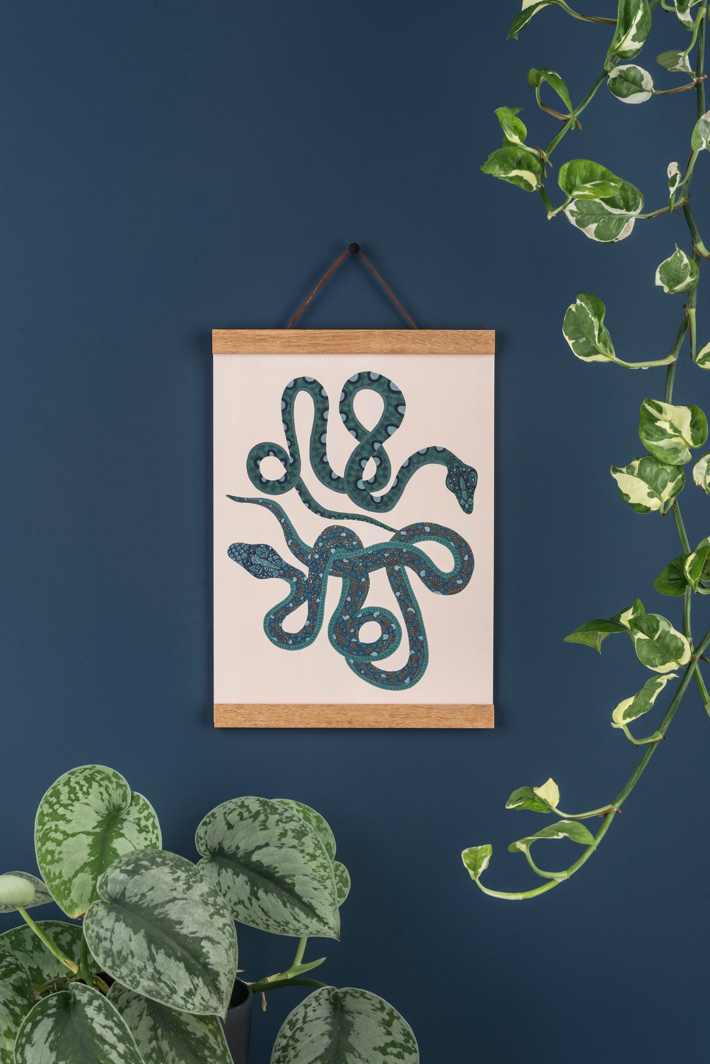 Two Serpents A4 Art Print