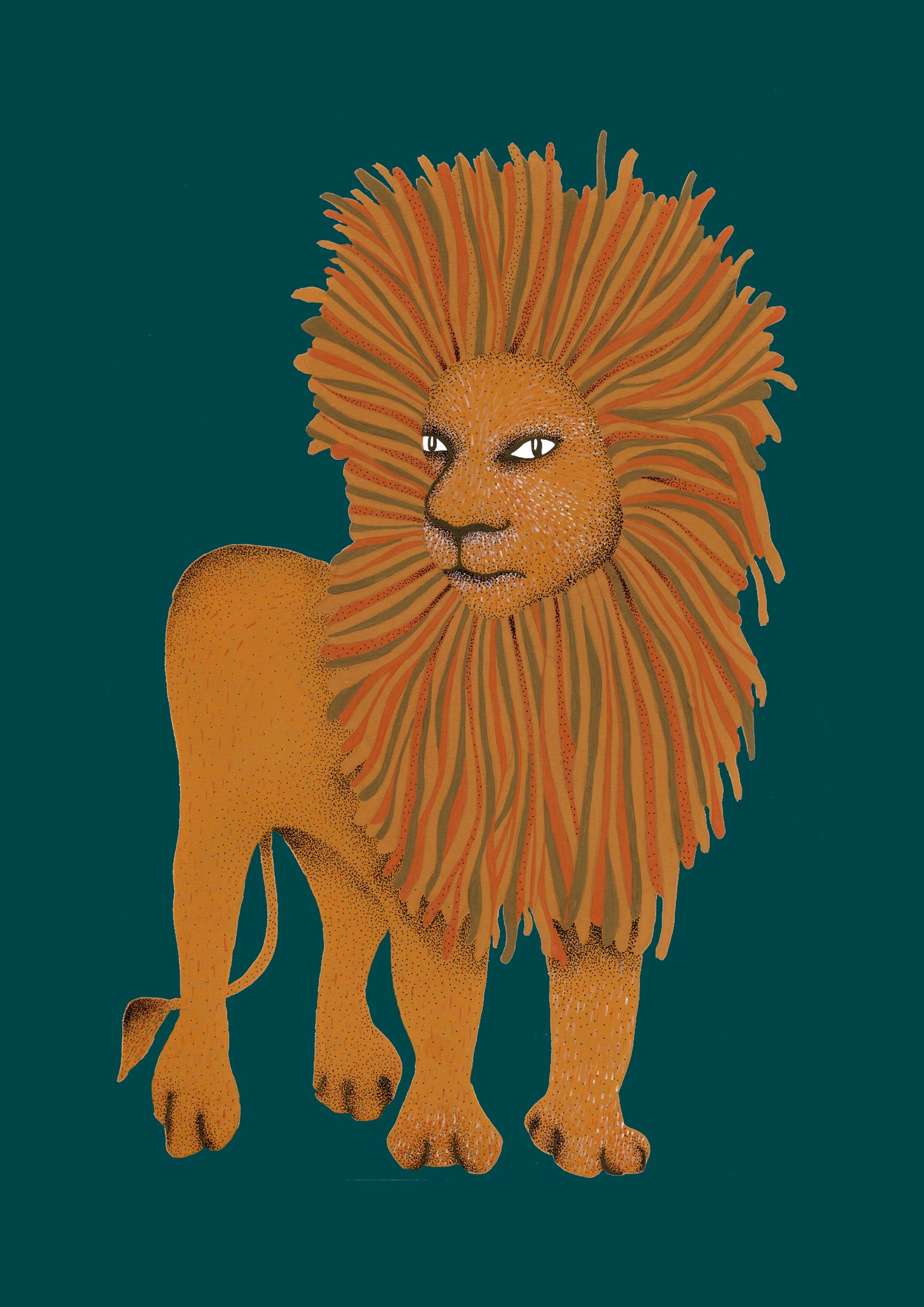 Big Cat. Lion Art Print