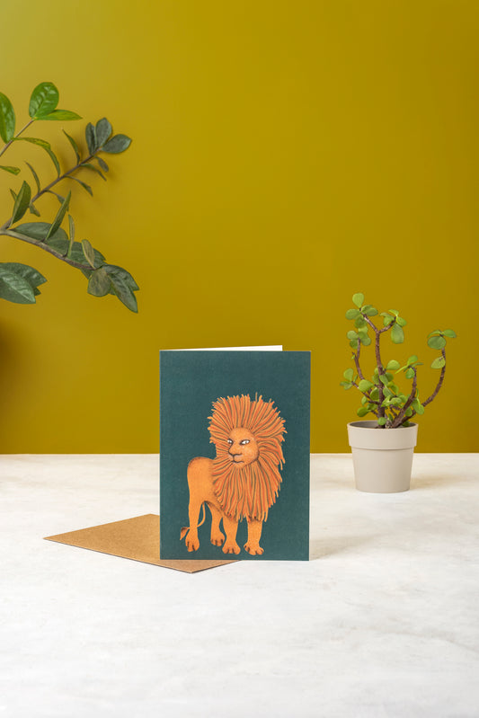 Lion Greeting Card