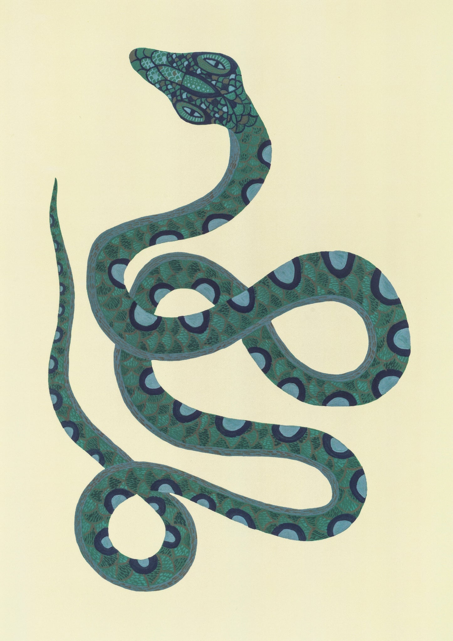 Serpentine Greeting Card