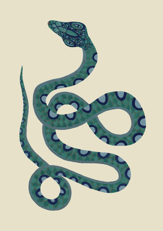 Serpentine Snake Art Print