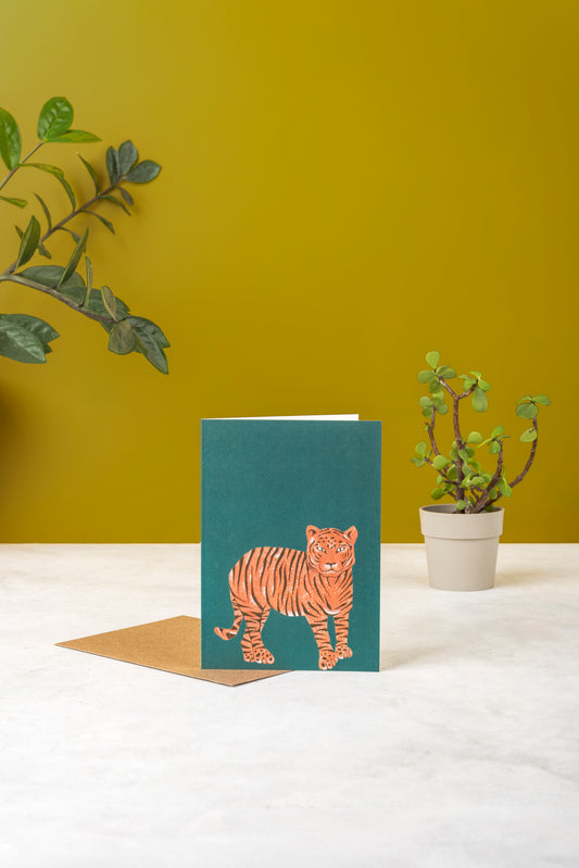 Tiger Tiger Greeting Card